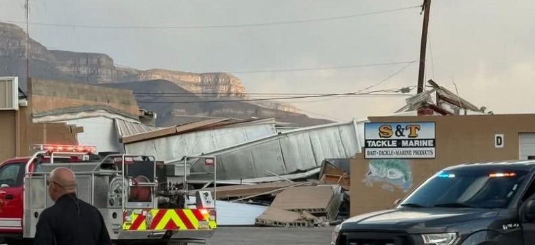 Alamogordo Area Fire, Building Collapse and Power Outage Thursday Evening
