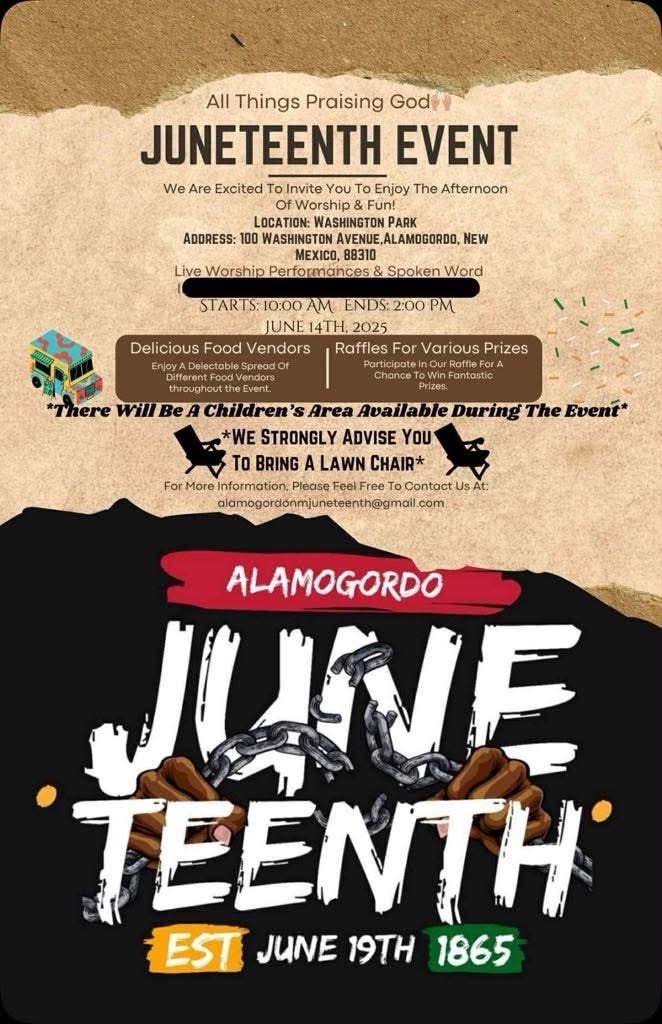 Save the Date: June 14th Alamogordo Juneteenth Festival 2025