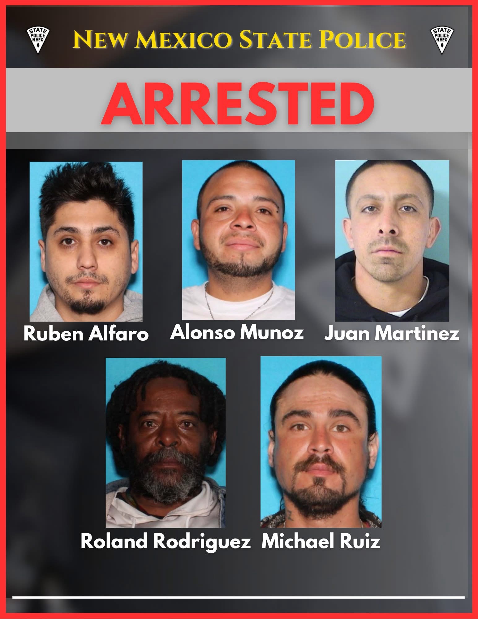 New Mexico State Police Conducted Narcotics Operations in Roosevelt and Curry Counties