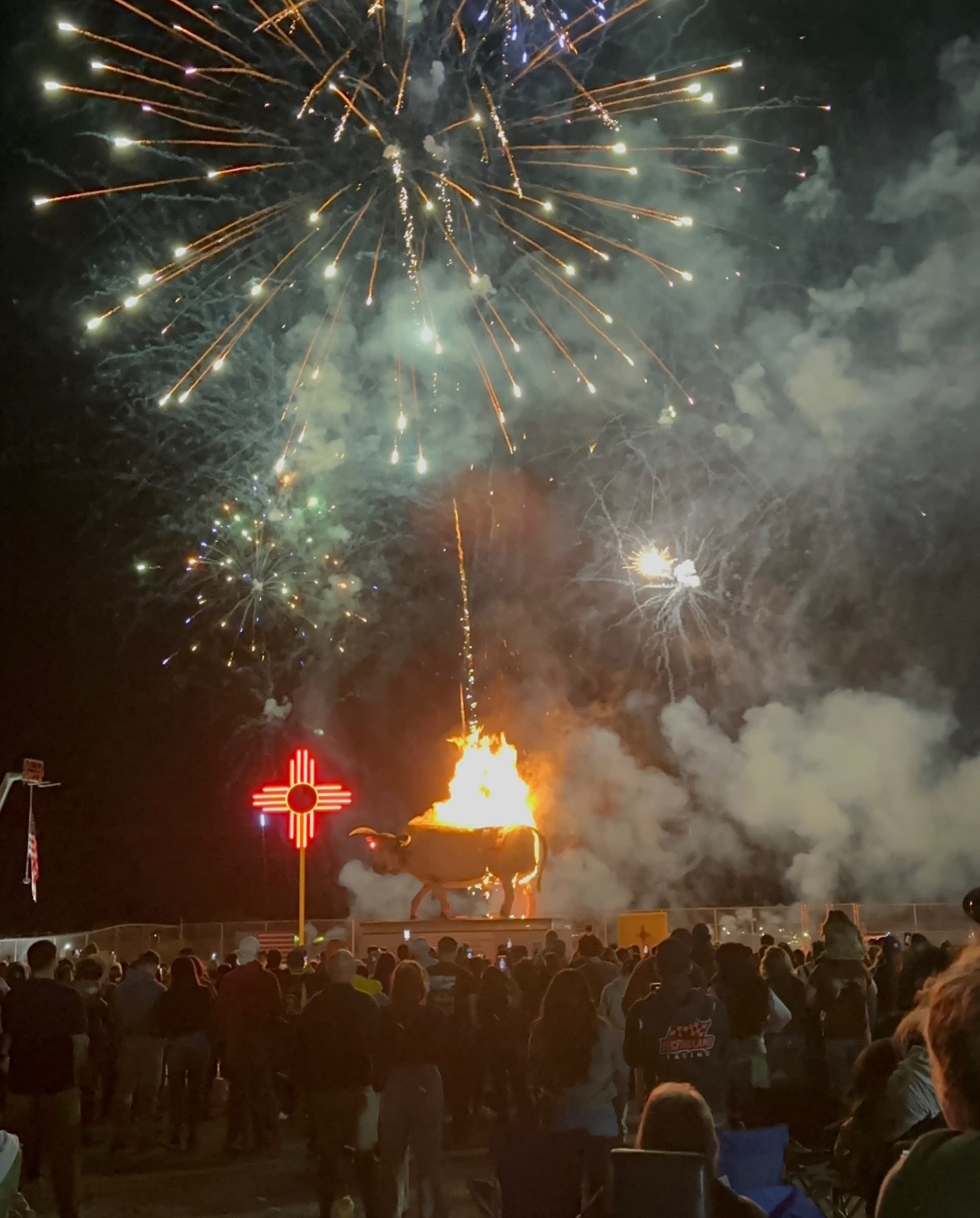 Alamogordo’s Burning of the Bull Celebrated it 7th Year of Community Renewal Through Fire and Celebration Saturday Night