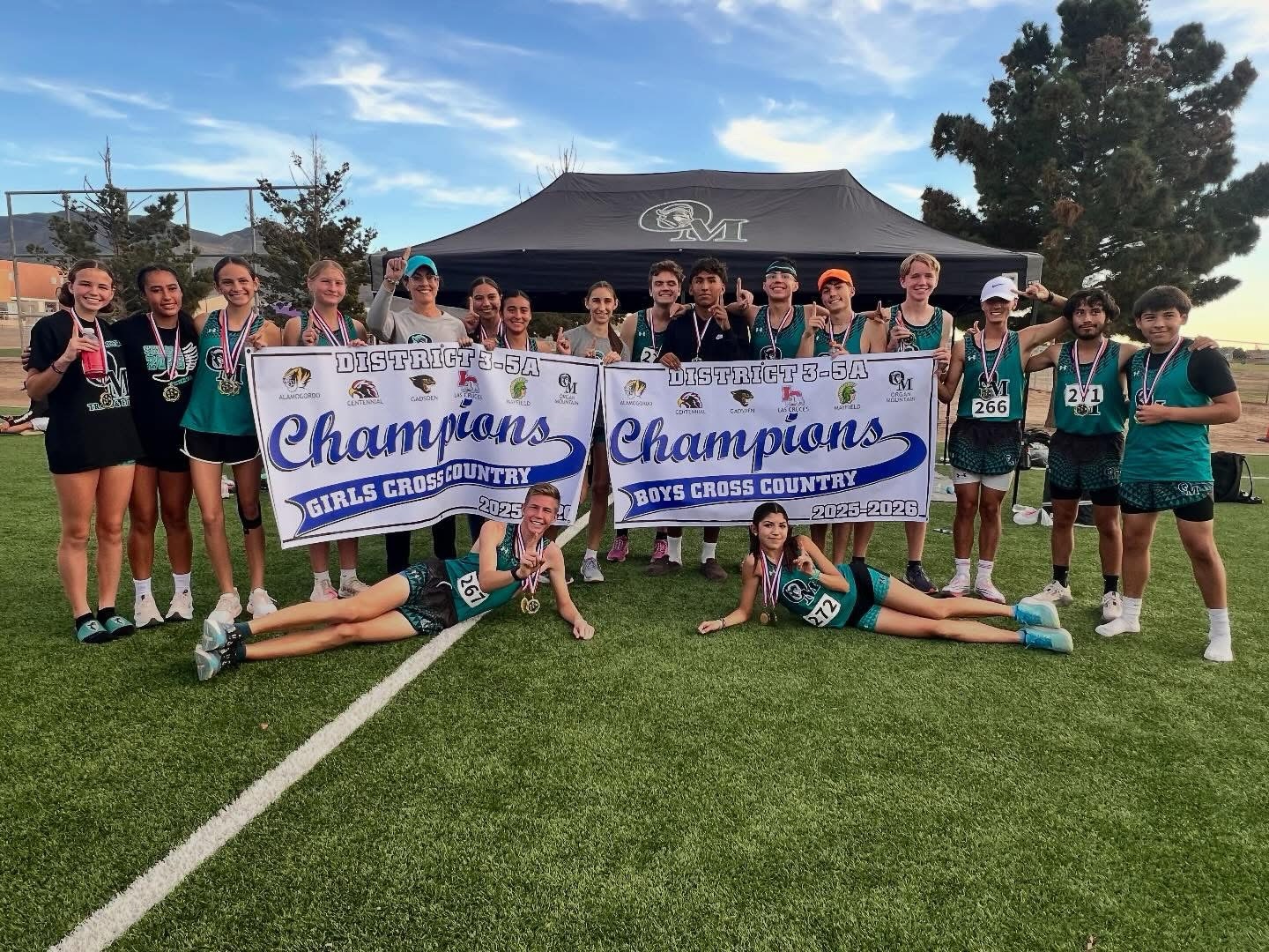 Organ Mountain Cinches Title, Alamogordo Girls and Boys Cross Country Teams Qualify for State After Strong District Showing