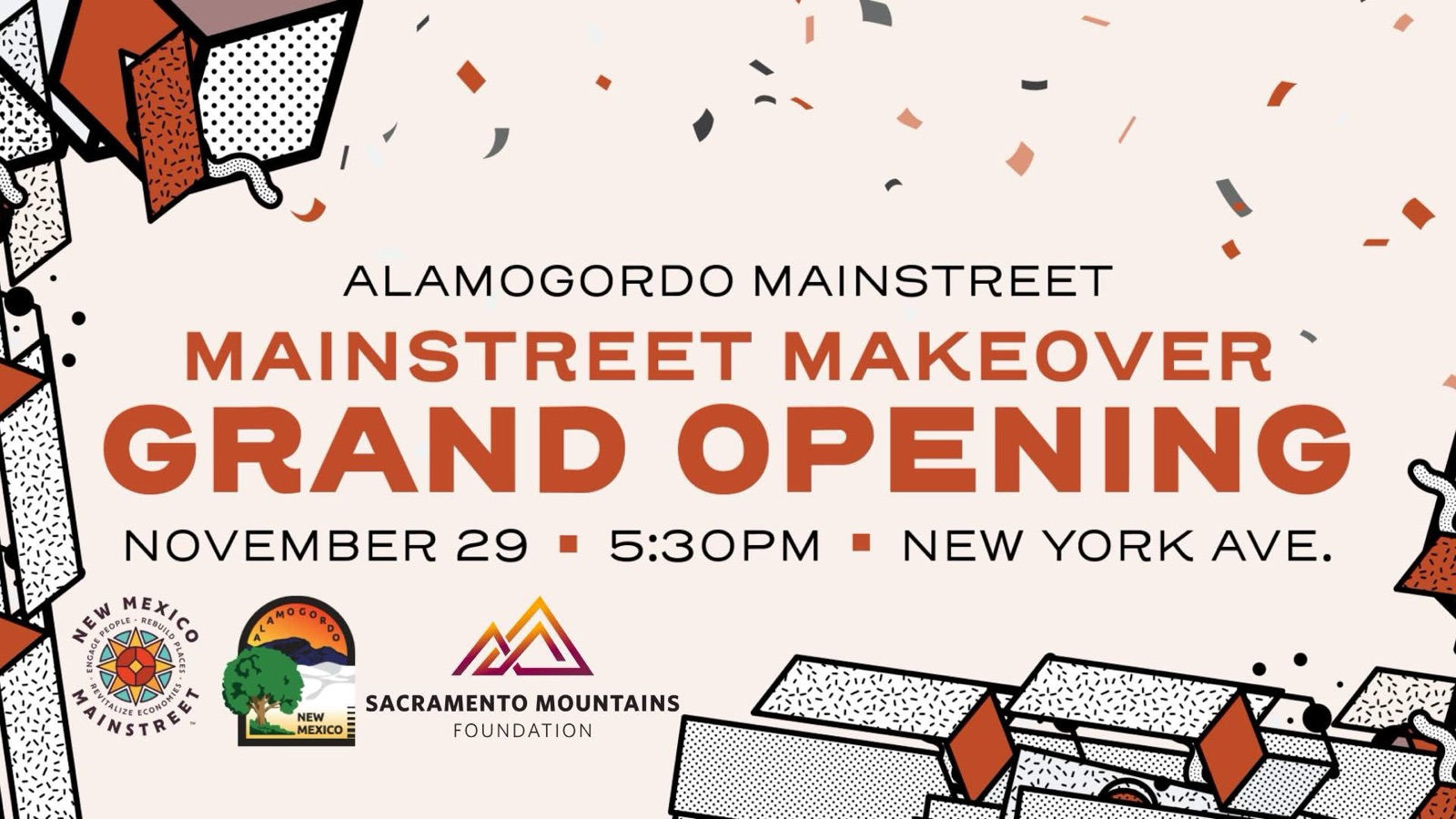 Alamogordo MainStreet Makeover Unveils Revitalized Heart of Downtown with Grand Ribbon-Cutting Ceremony Saturday