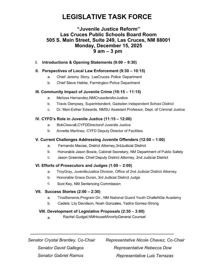 Lawmakers to Convene to Confront New Mexico’s Crime Crisis