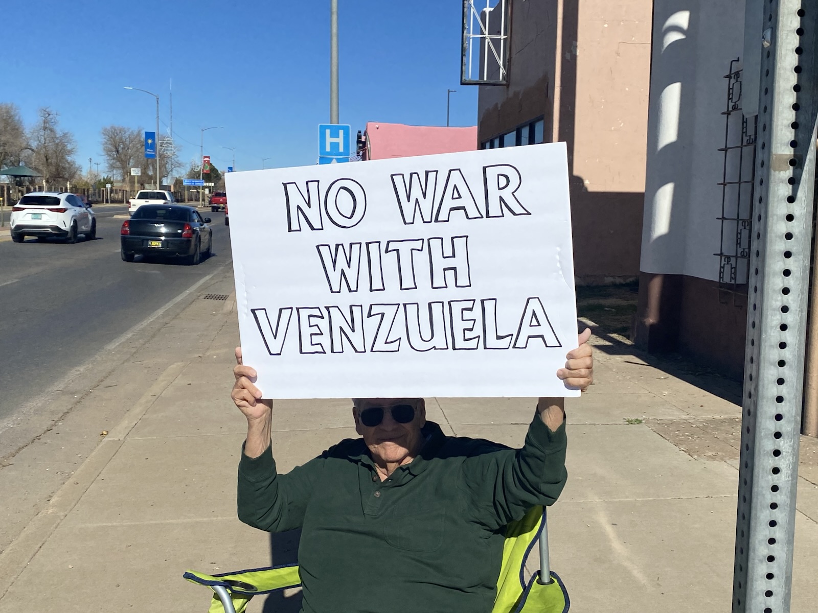 Alamogordo Protesters Join National Outcry Over U.S. Military Operation in Venezuela Without Congressional Approval