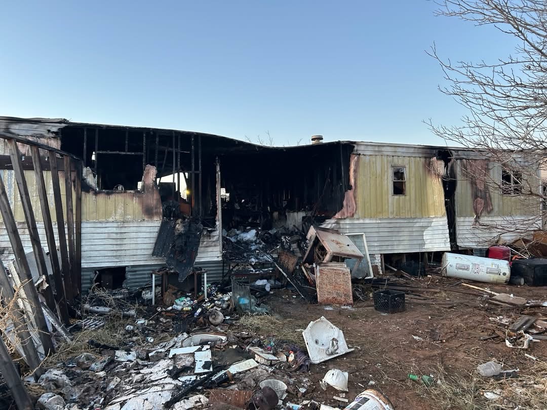 Mutual Aid Response: Double-Wide Mobile Home Heavily Damaged in Early-Morning Otero County Fire