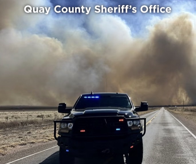 New Wildfire Erupts in Quay County: 352 Fire Burns 1,000 Acres Near San Jon, Threatening Structures