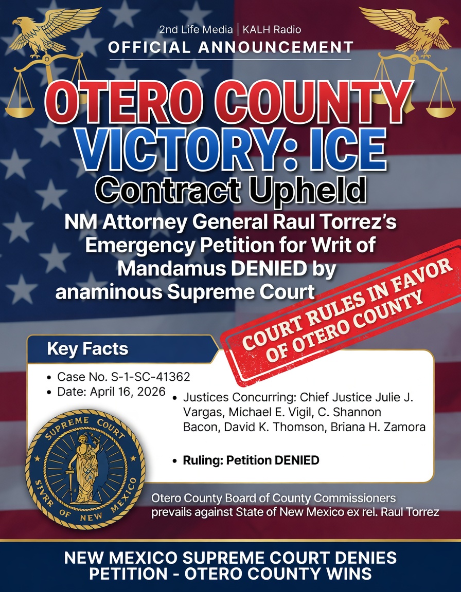 New Mexico Supreme Court Denies AG’s Petition — Otero County’s ICE Contract Stands