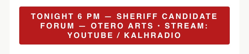 Early Voting Begins Today: Independents and DTS Voters Can Participate in Otero County Republican Primary — Sheriff’s Forum Tonight at 6 PM
