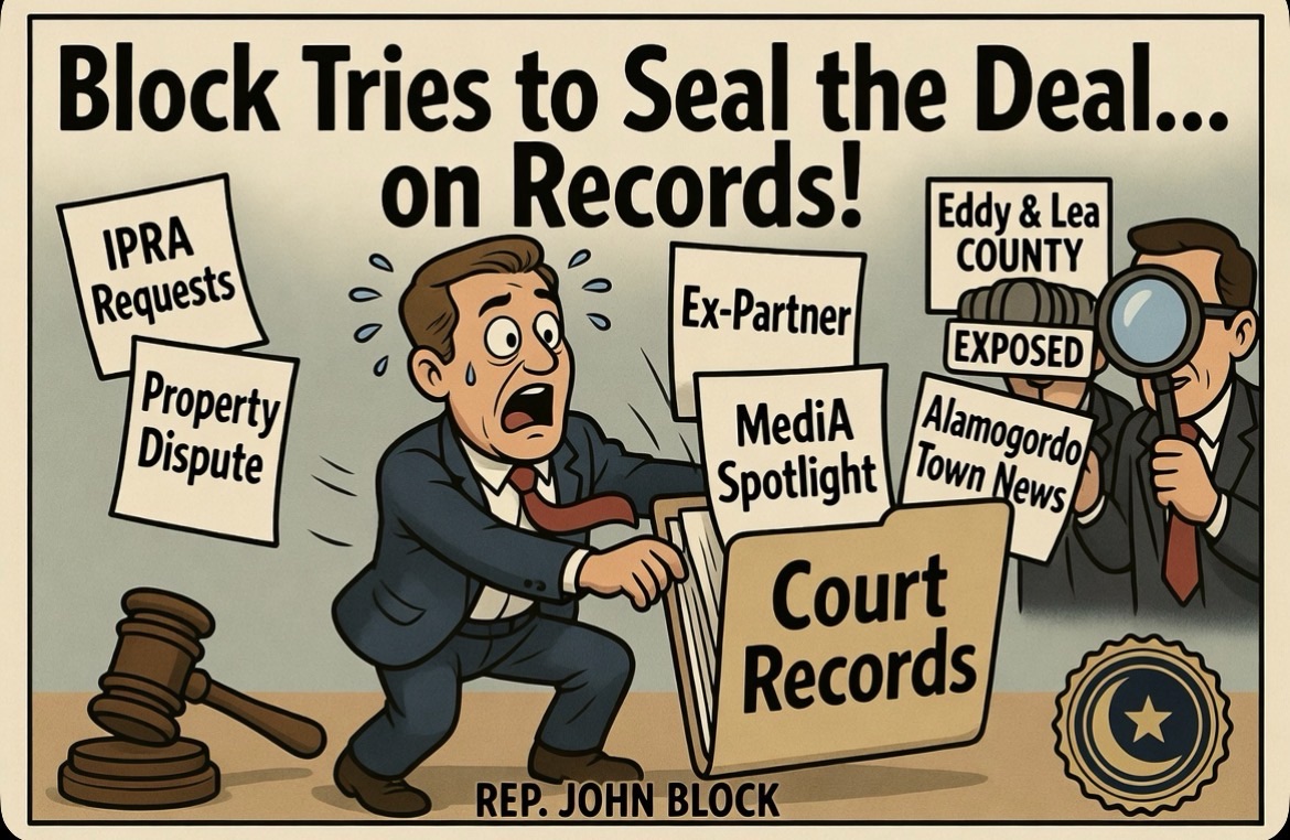 Rep. John Block Files Emergency Motion to Strike Filing, Seal Court Records from Eddy and Lea County Exposed & Alamogordo Town News IPRA Requests