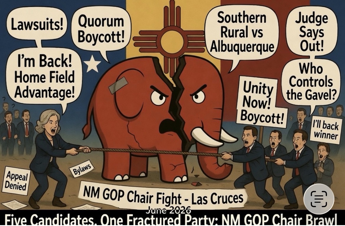 Five Candidates, One Fractured Party: New Mexico GOP to Pick New Chair Amid Lawsuits and Boycott Threats