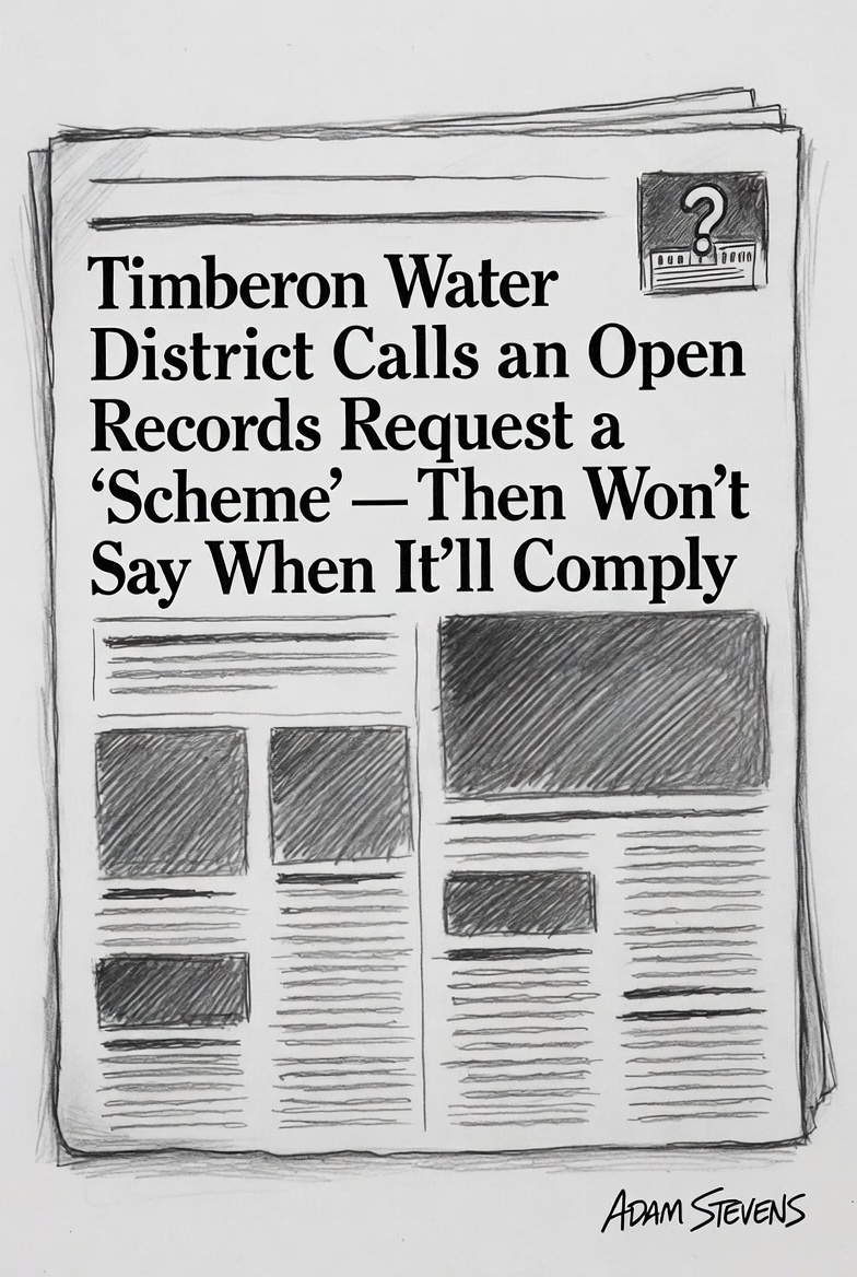 Timberon Water District Calls an Open Records Request a ‘Scheme’ — Then Won’t Say When It’ll Comply