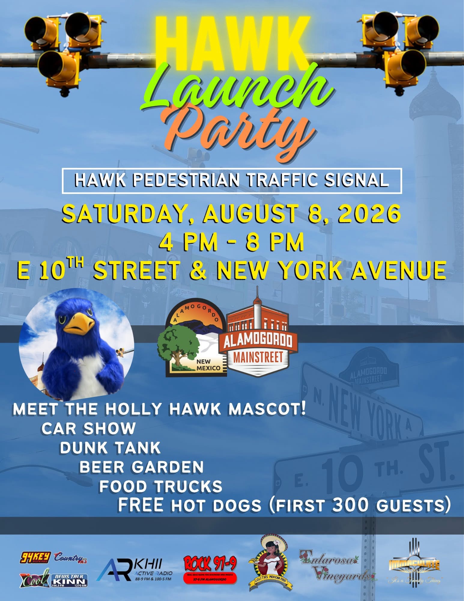 City of Alamogordo and Alamogordo MainStreet Invite Community to HAWK Launch Party August 8
