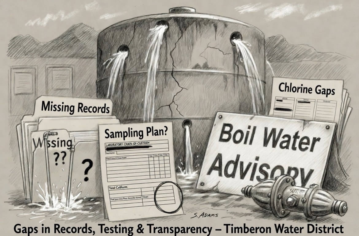 Timberon Water District : Analysis Finds Gaps in Records, Testing, and Transparency Comparison
