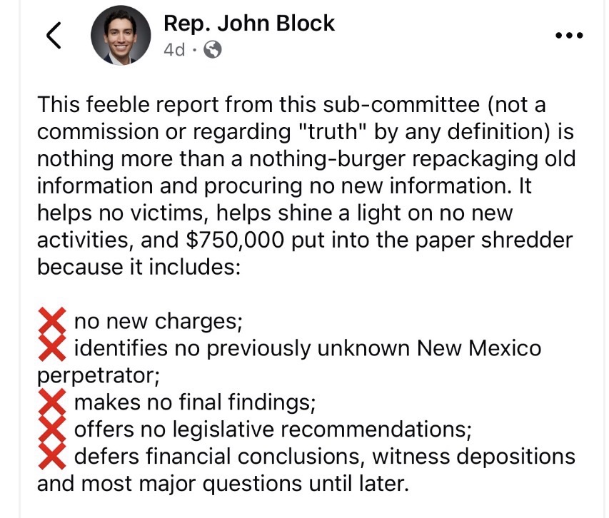 Federal Roadblocks and One Lawmaker’s Shameful Attack: New Mexico Epstein Commission Faces Dual Resistance