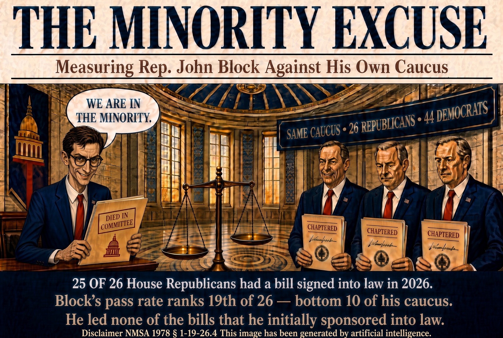 The Minority Excuse: Measuring Rep. John Block Against His Own Caucus