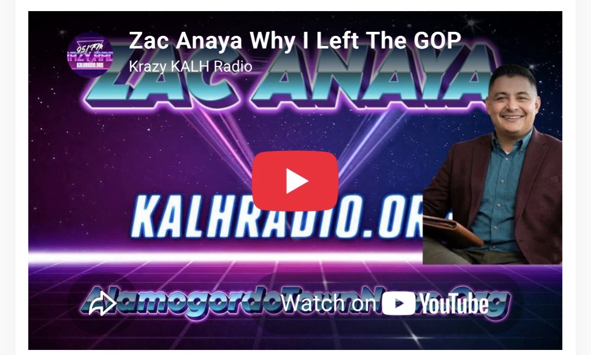 A day after quitting the GOP, Zac Anaya says no one in either party is off limits